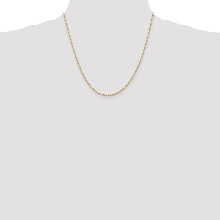 14k Yellow Gold 1.5mm D.C Rope Chain