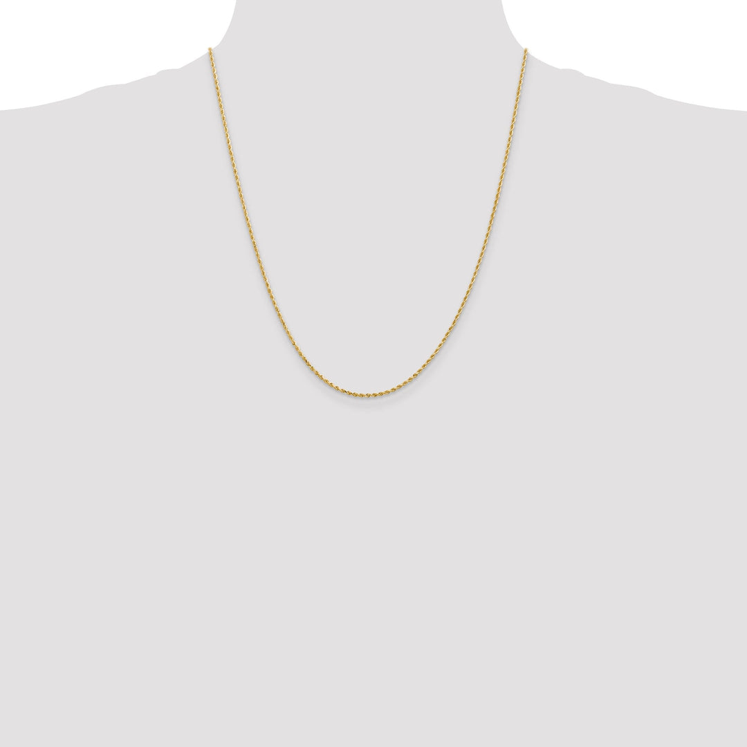 14k Yellow Gold 1.5mm D.C Rope Chain