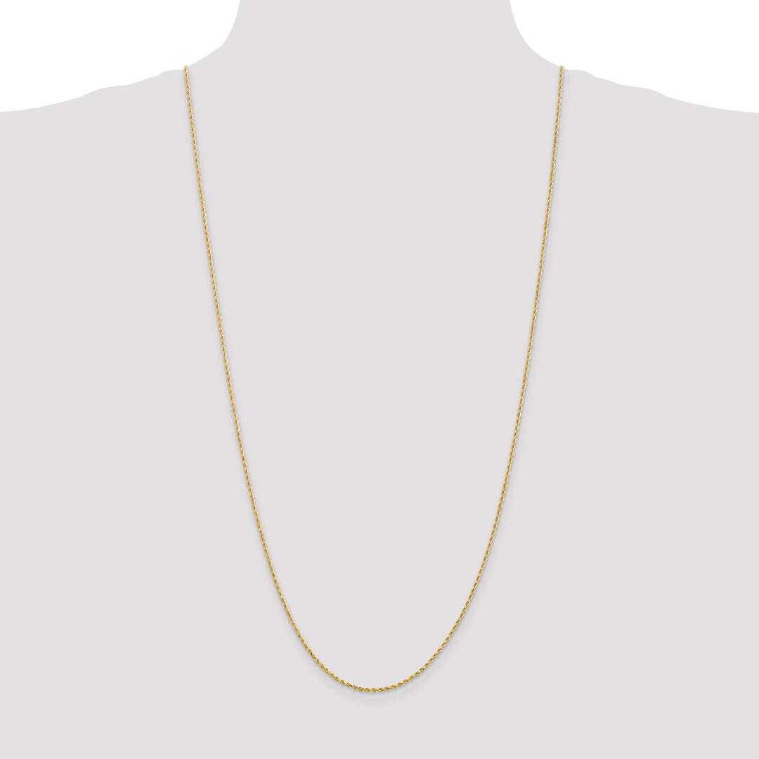 14k Yellow Gold 1.5mm D.C Rope Chain