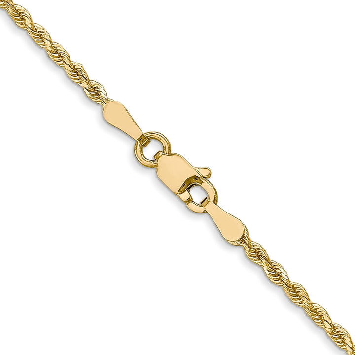 14k Yellow Gold 1.75mm D.C Rope Chain