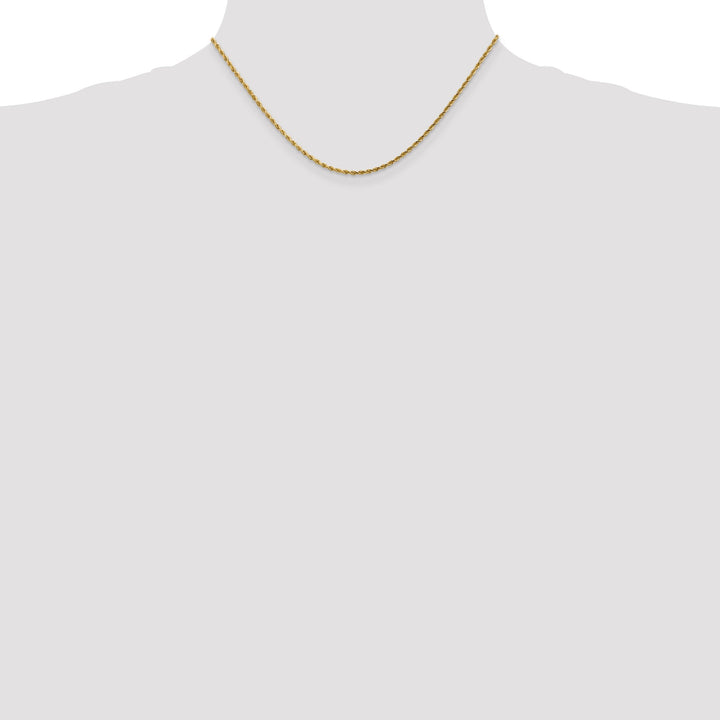 14k Yellow Gold 1.75mm D.C Rope Chain