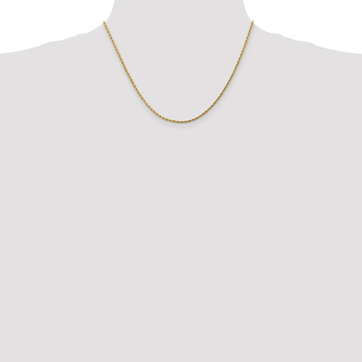 14k Yellow Gold 1.75mm D.C Rope Chain