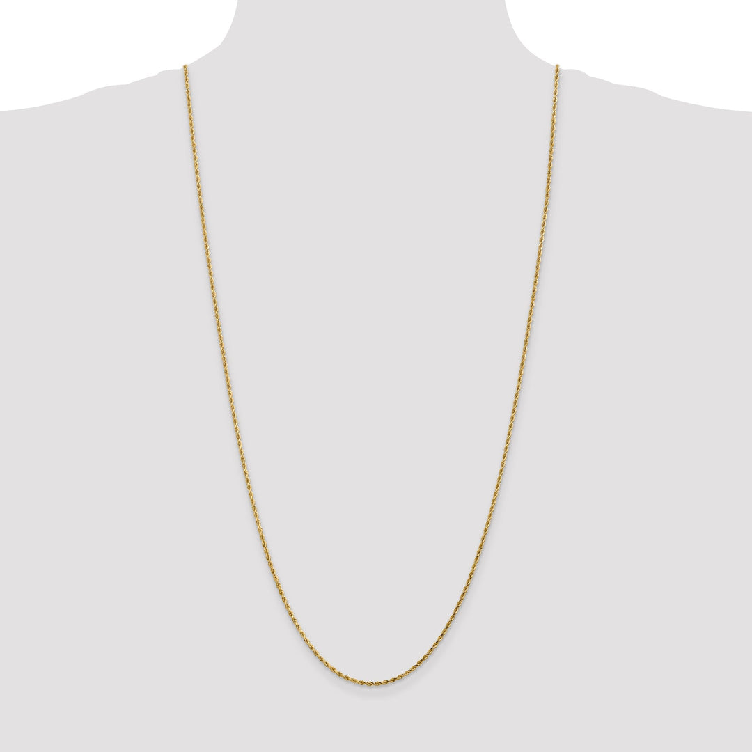 14k Yellow Gold 1.75mm D.C Rope Chain