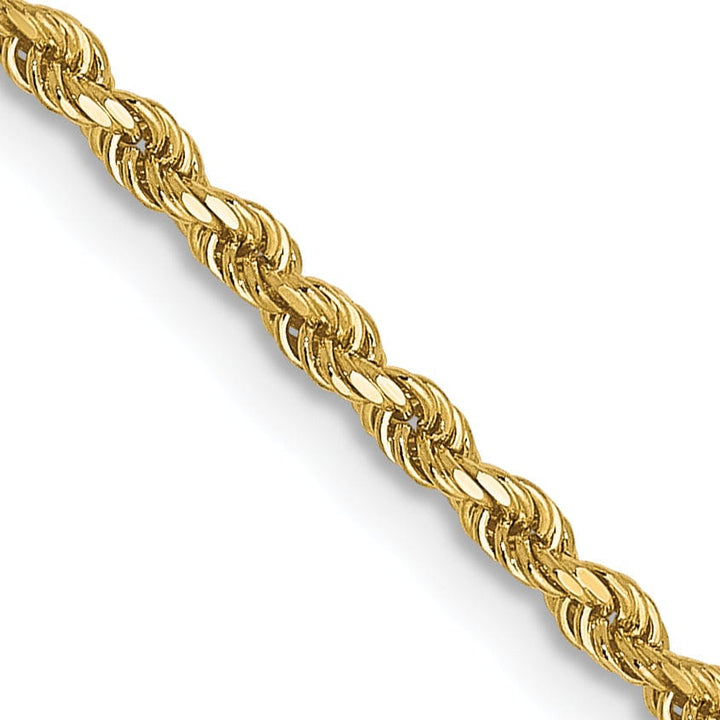 14k Yellow Gold 1.75mm D.C Rope Chain