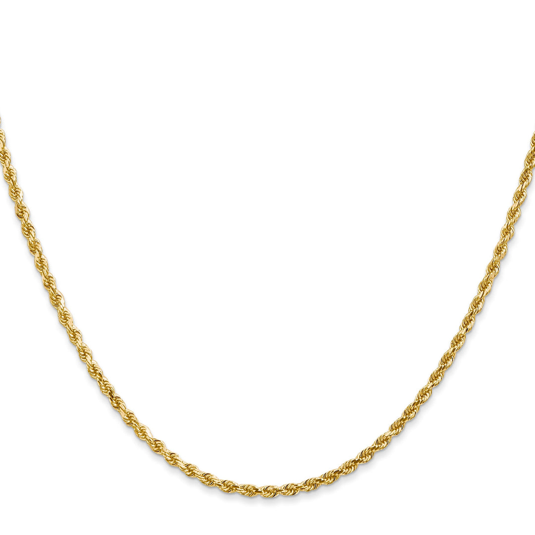 14k Yellow Gold 2.00mm D.C Rope Chain