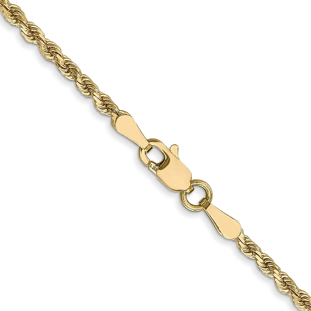 14k Yellow Gold 2.00mm D.C Rope Chain