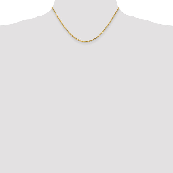 14k Yellow Gold 2.00mm D.C Rope Chain