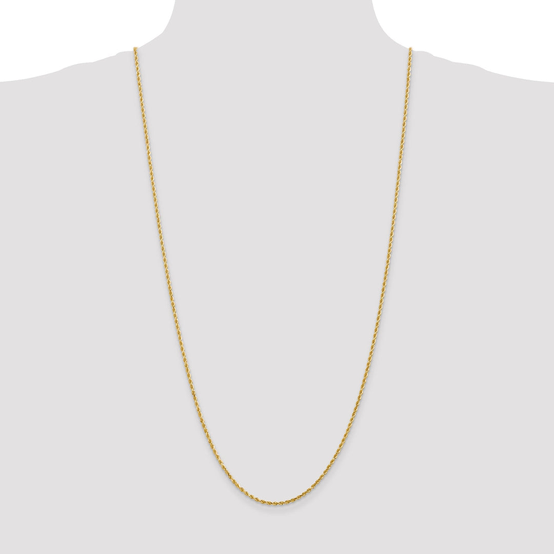 14k Yellow Gold 2.00mm D.C Rope Chain