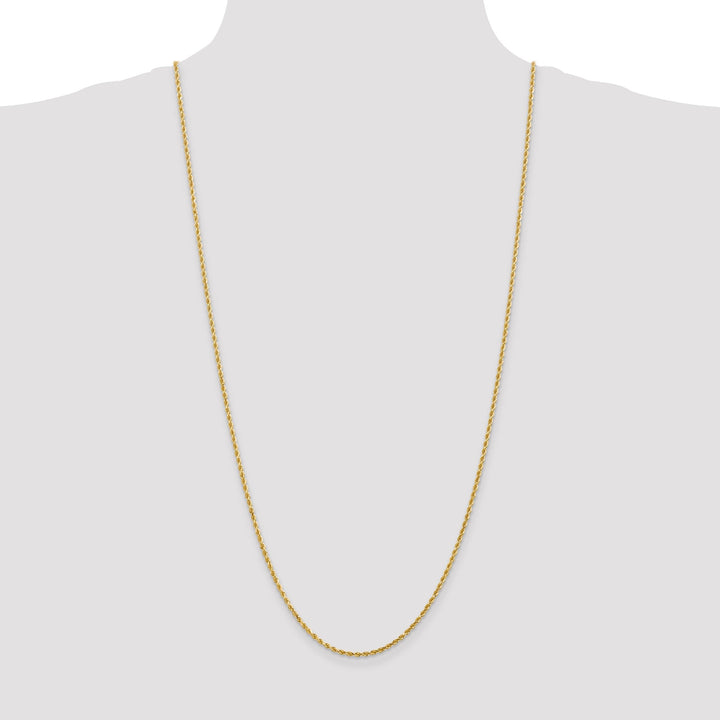 14k Yellow Gold 2.00mm D.C Rope Chain