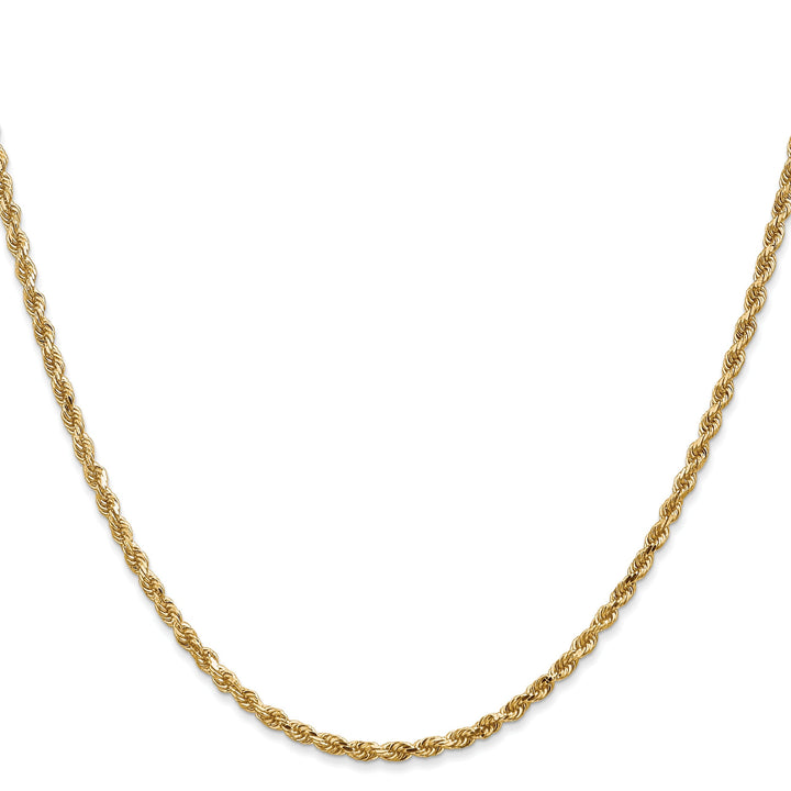 14k Yellow Gold 2.50mm D.C Rope Chain