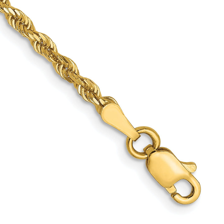 14k Yellow Gold 2.50mm D.C Rope Chain