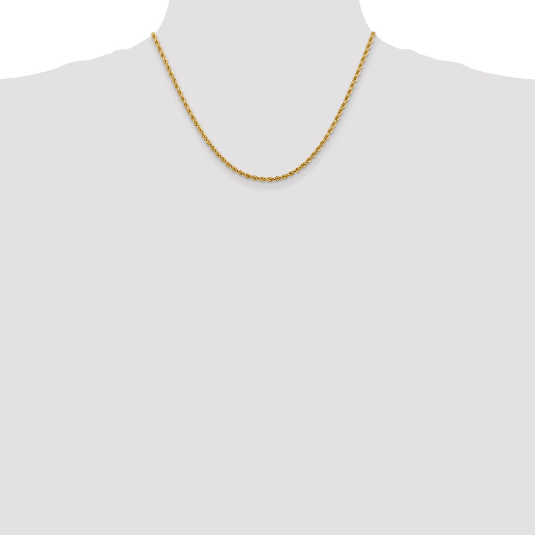14k Yellow Gold 2.75mm D.C Rope Chain
