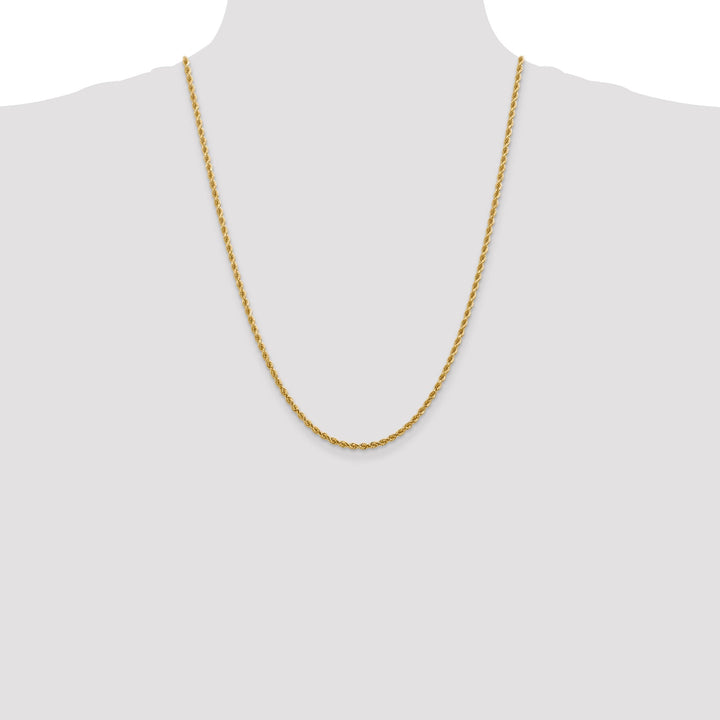 14k Yellow Gold 2.75mm D.C Rope Chain