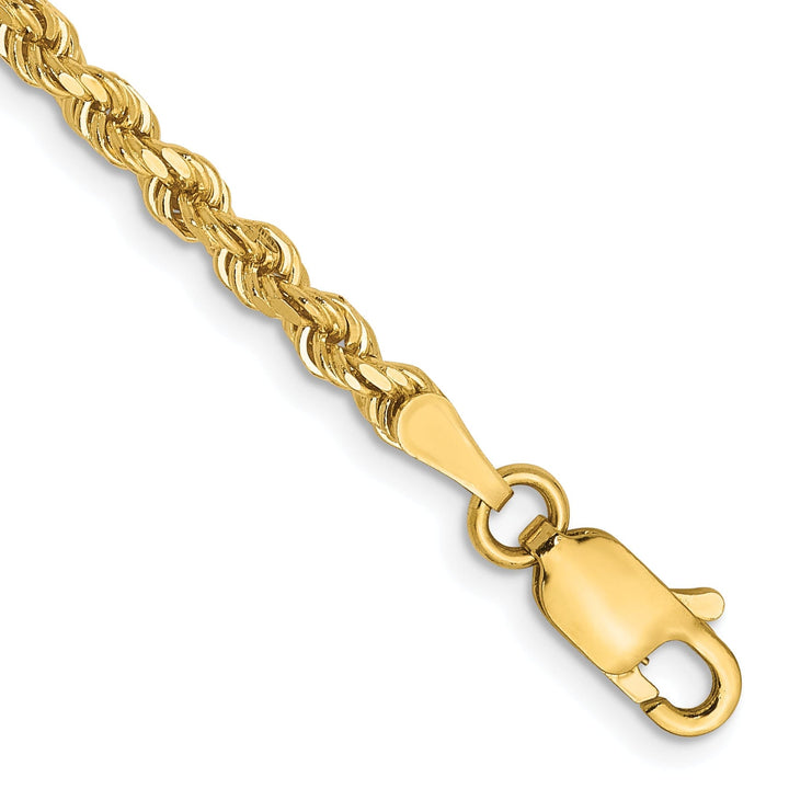 14k Yellow Gold 2.75mm D.C Rope Chain