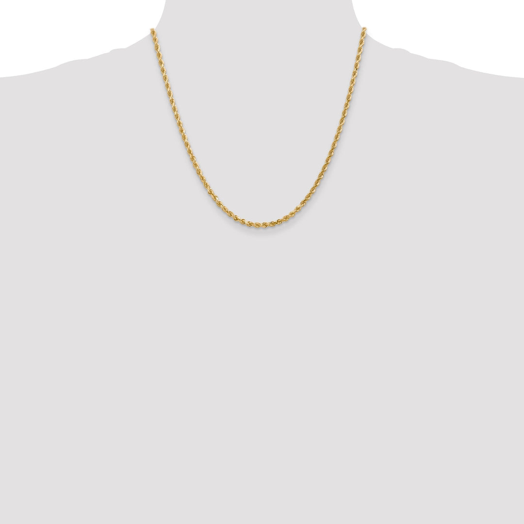 14k Yellow Gold 3.00mm D.C Rope Chain