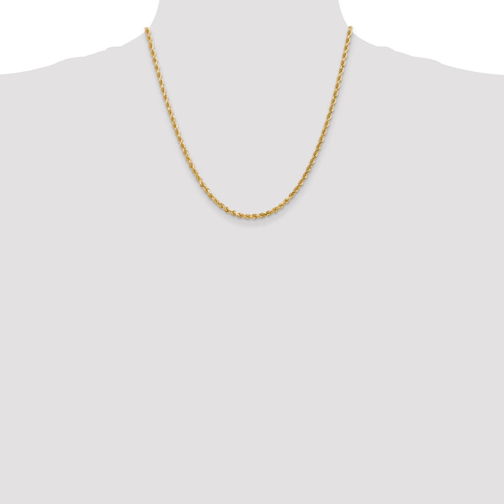 14k Yellow Gold 3.00mm D.C Rope Chain