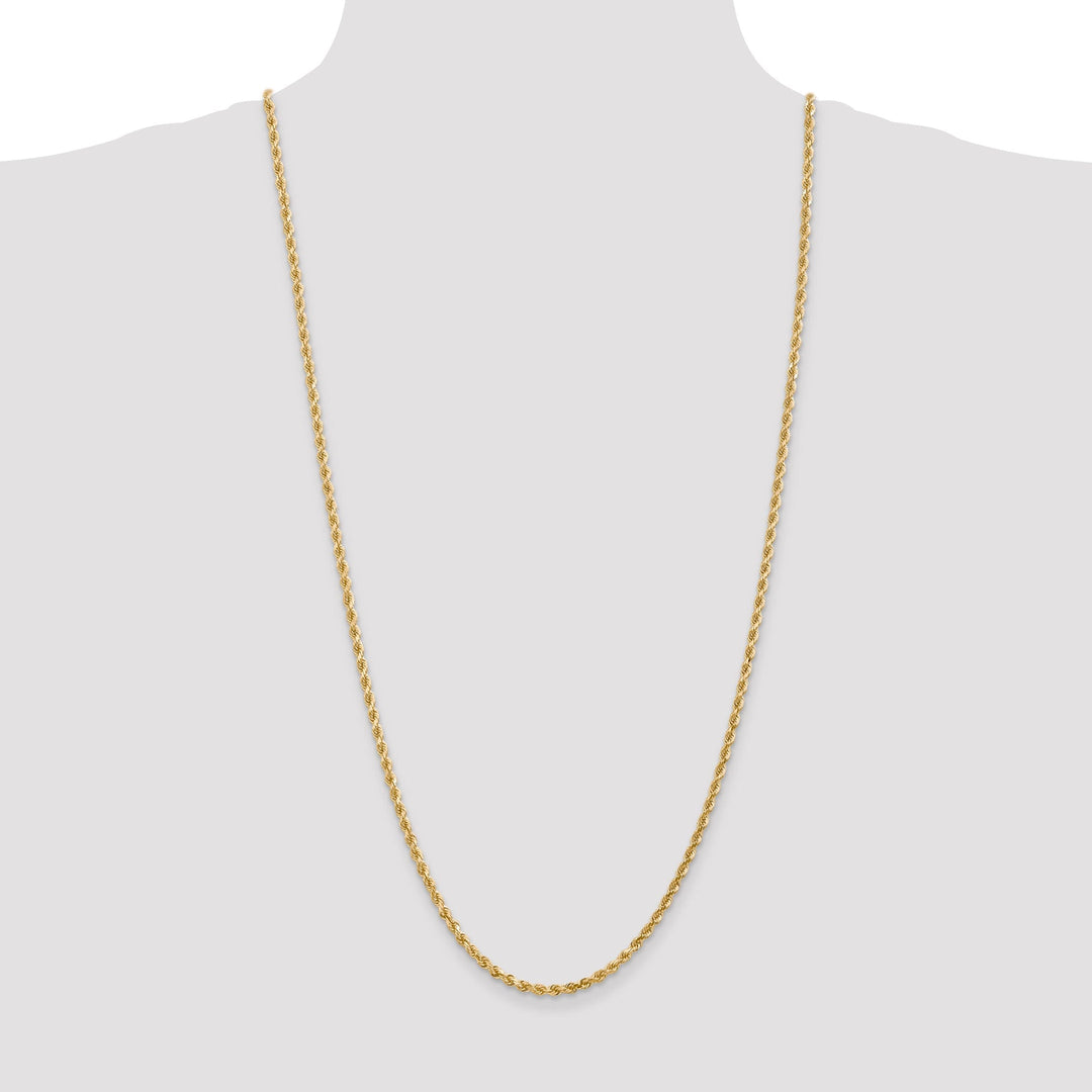 14k Yellow Gold 3.00mm D.C Rope Chain