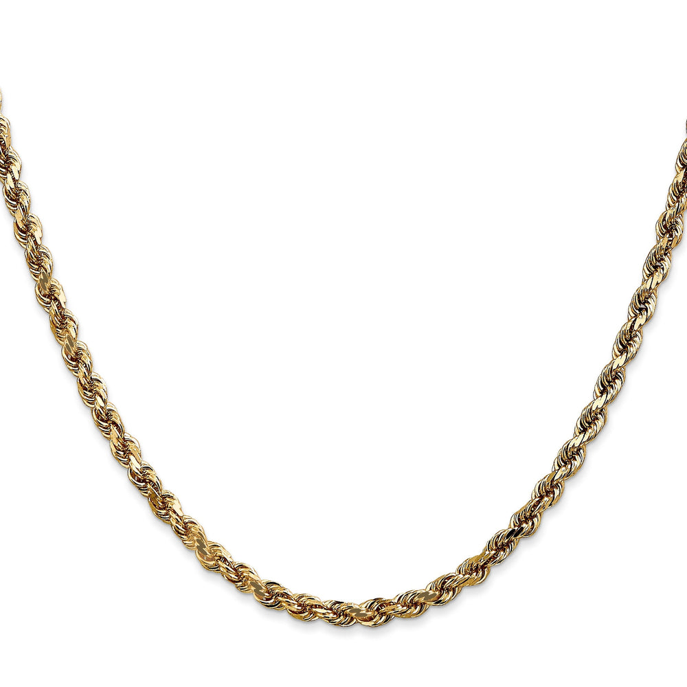 14k Yellow Gold 3.5mm D.C Rope Chain