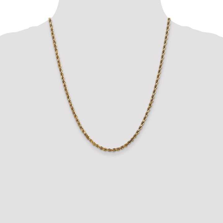 14k Yellow Gold 3.5mm D.C Rope Chain