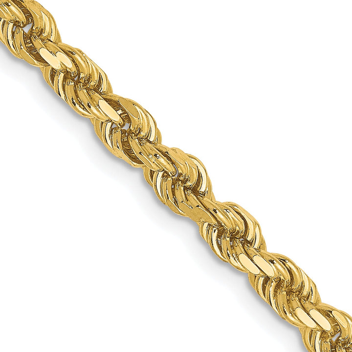 14k Yellow Gold 3.5mm D.C Rope Chain