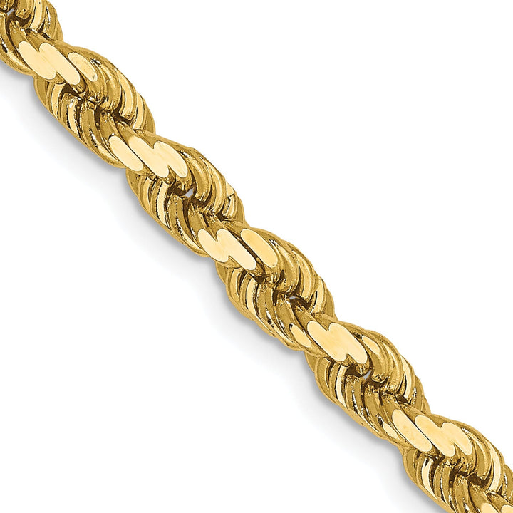 14k Yellow Gold 4.00mm D.C Rope Chain