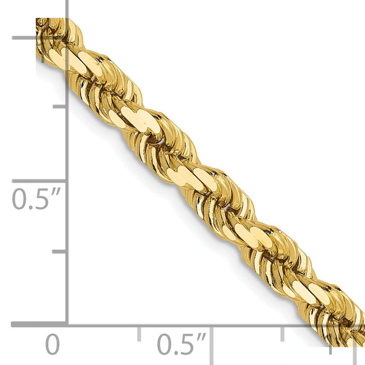 14k Yellow Gold 5.0mm D.C Rope Chain