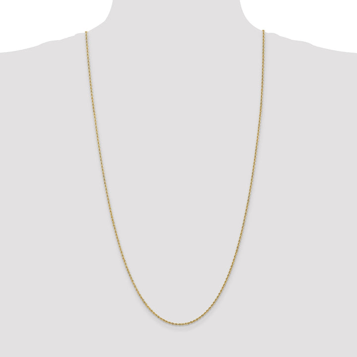 14k Yellow Gold 1.8mm Solid Regular Rope Chain