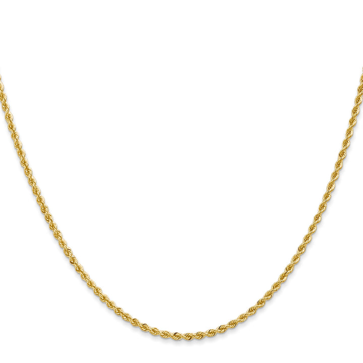 14k Yellow Gold 2.0mm Solid Rope Chain