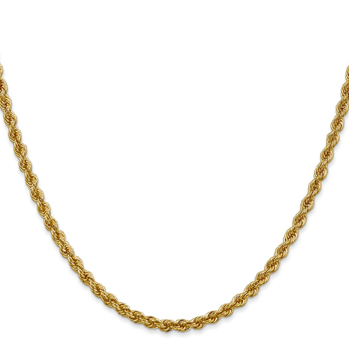 14k Yellow Gold 3.0mm Solid Rope Chain