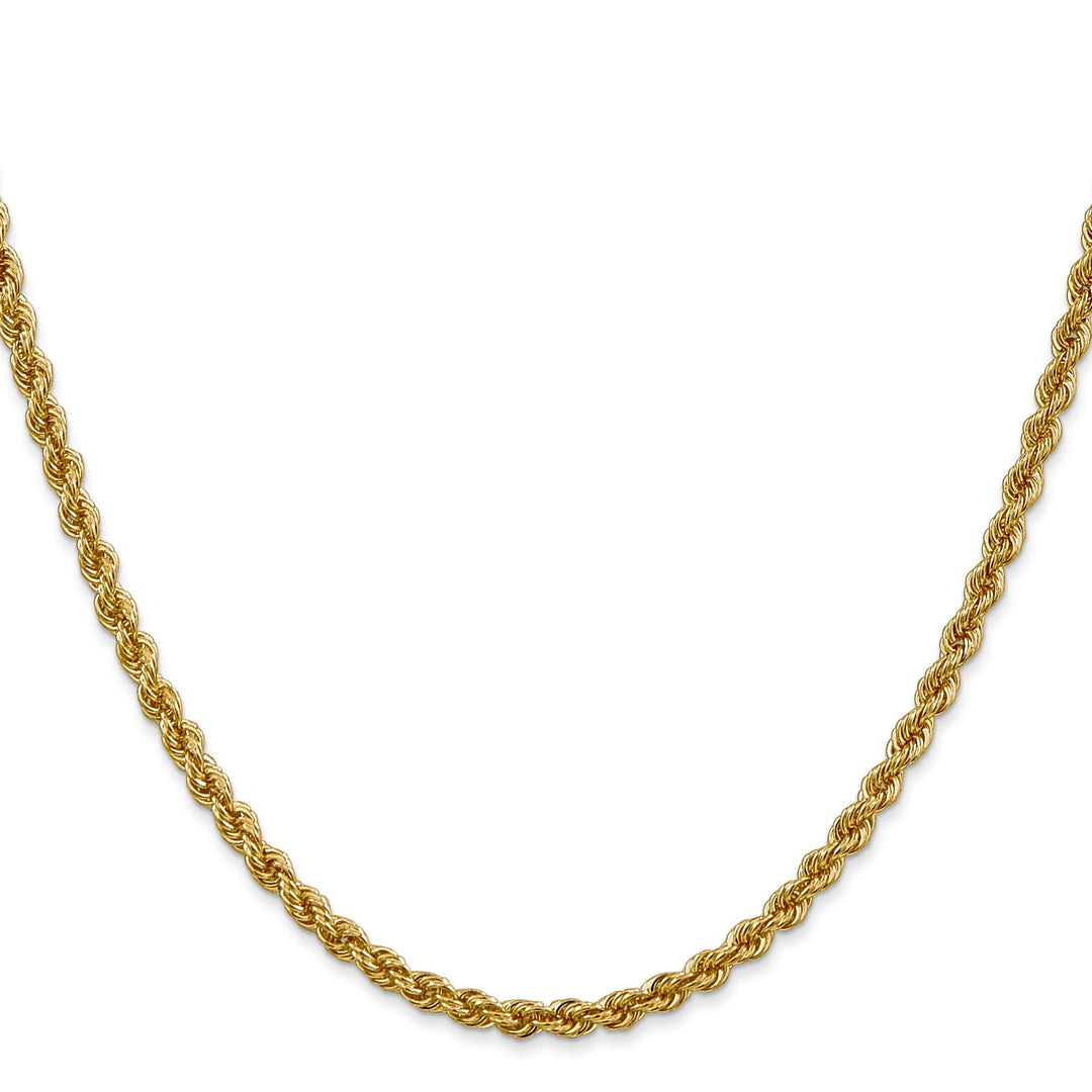 14k Yellow Gold 3.0mm Solid Rope Chain