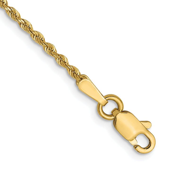 14k Yellow Gold 1.3mm D.C Rope Chain