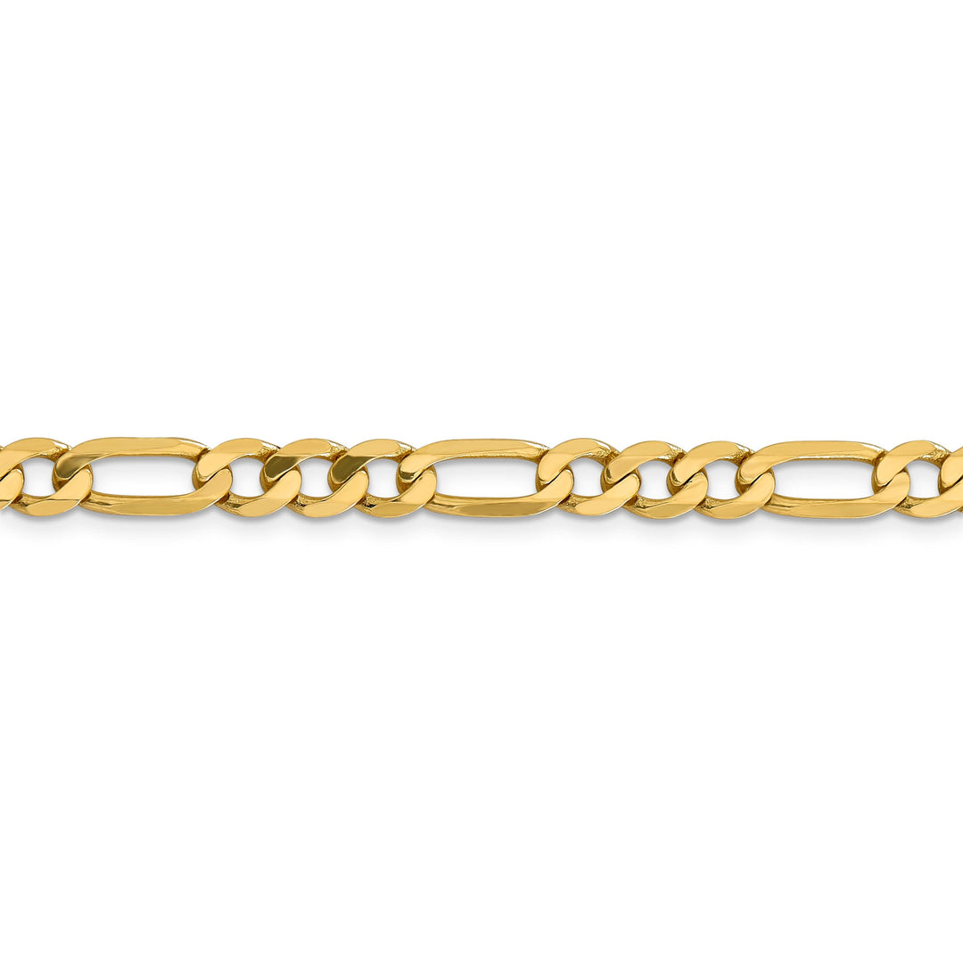 Leslie 14k Yellow Gold 6.25mm Flat Figaro Chain