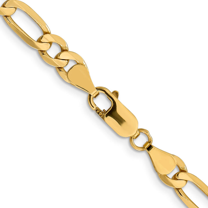 Leslie 14k Yellow Gold 6.25mm Flat Figaro Chain