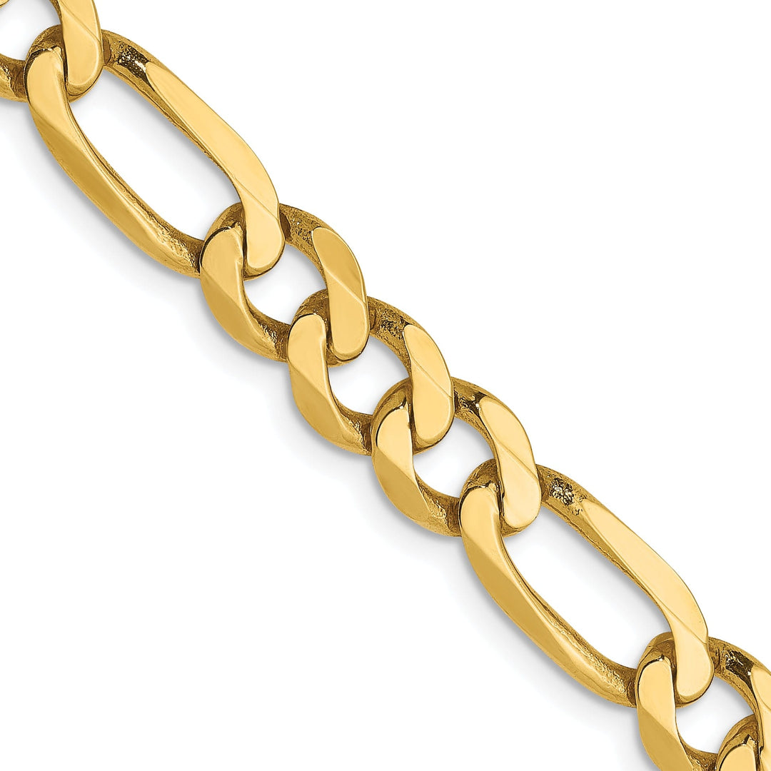 Leslie 14k Yellow Gold 6.25mm Flat Figaro Chain