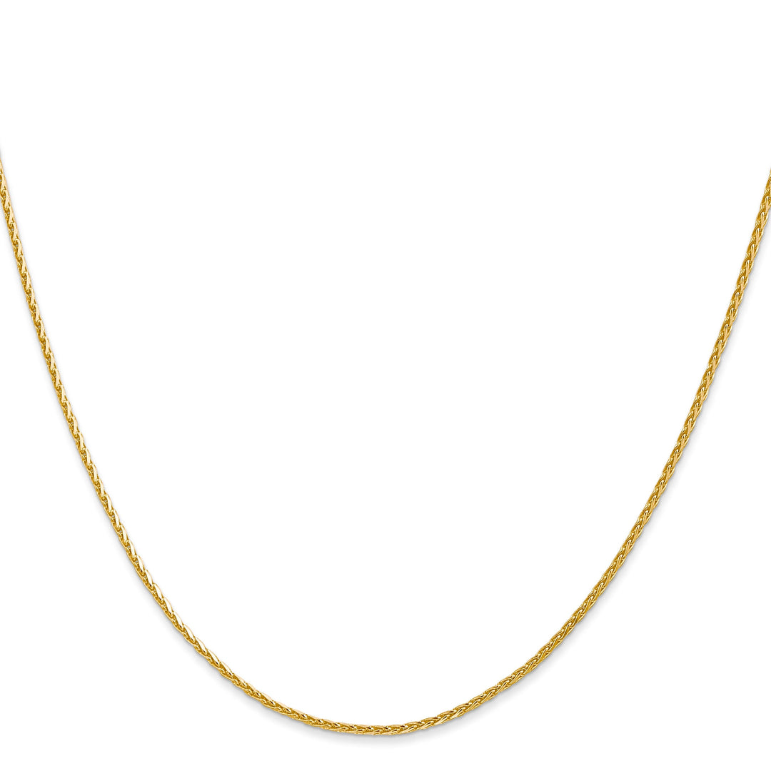 14k Yellow Gold 1.3mm D.C Spiga Wheat Chain