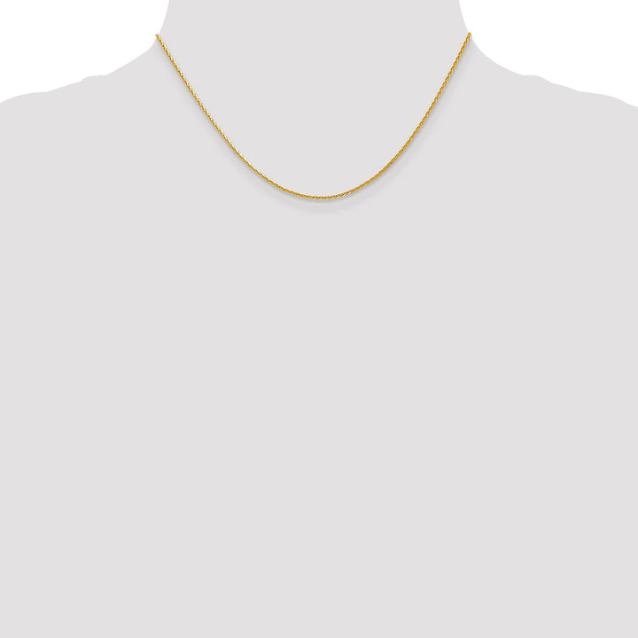 14k Yellow Gold 1.3mm D.C Spiga Wheat Chain