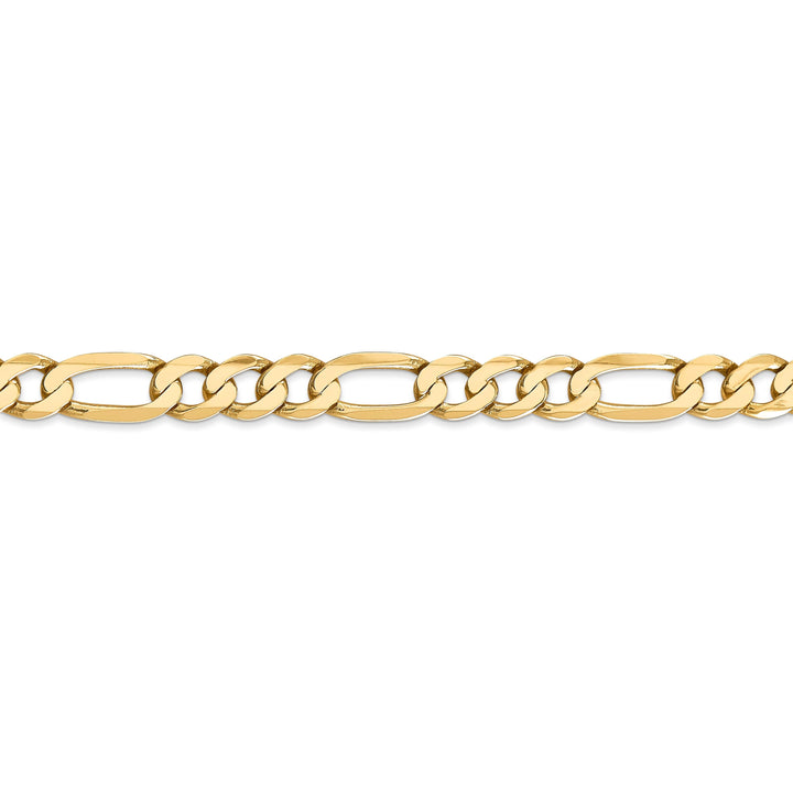 Leslie 14k Yellow Gold 7.0mm Flat Figaro Chain