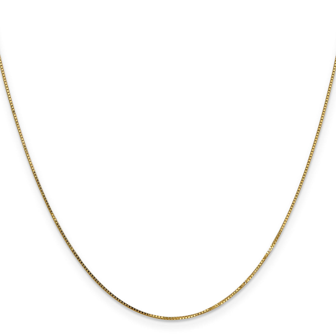 14k Yellow Gold .8 mm Light Box Chain