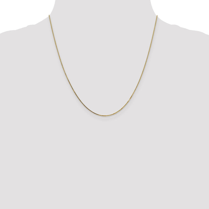 14k Yellow Gold .8 mm Light Box Chain