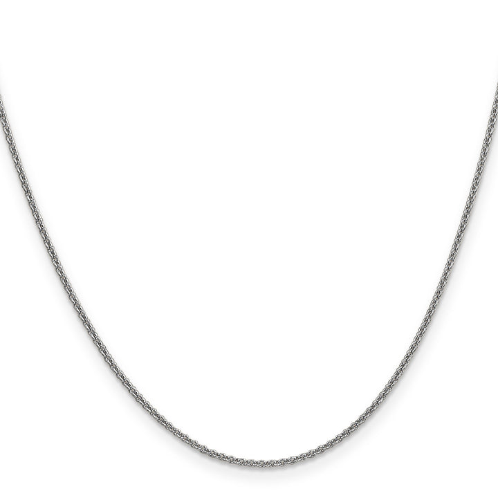 14K White Gold 1.4 m Round Cable Chain