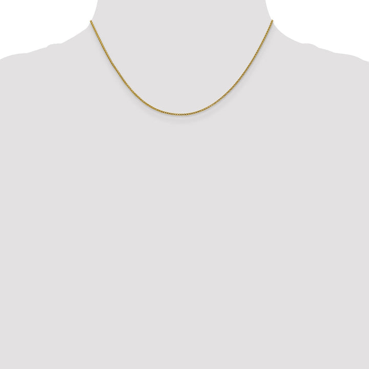 14k Yellow Gold 1 mm D.C Open Franco Chain
