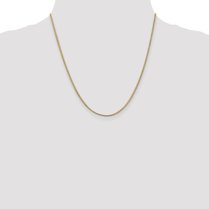 14k Yellow Gold 1.1 mm Franco Chain