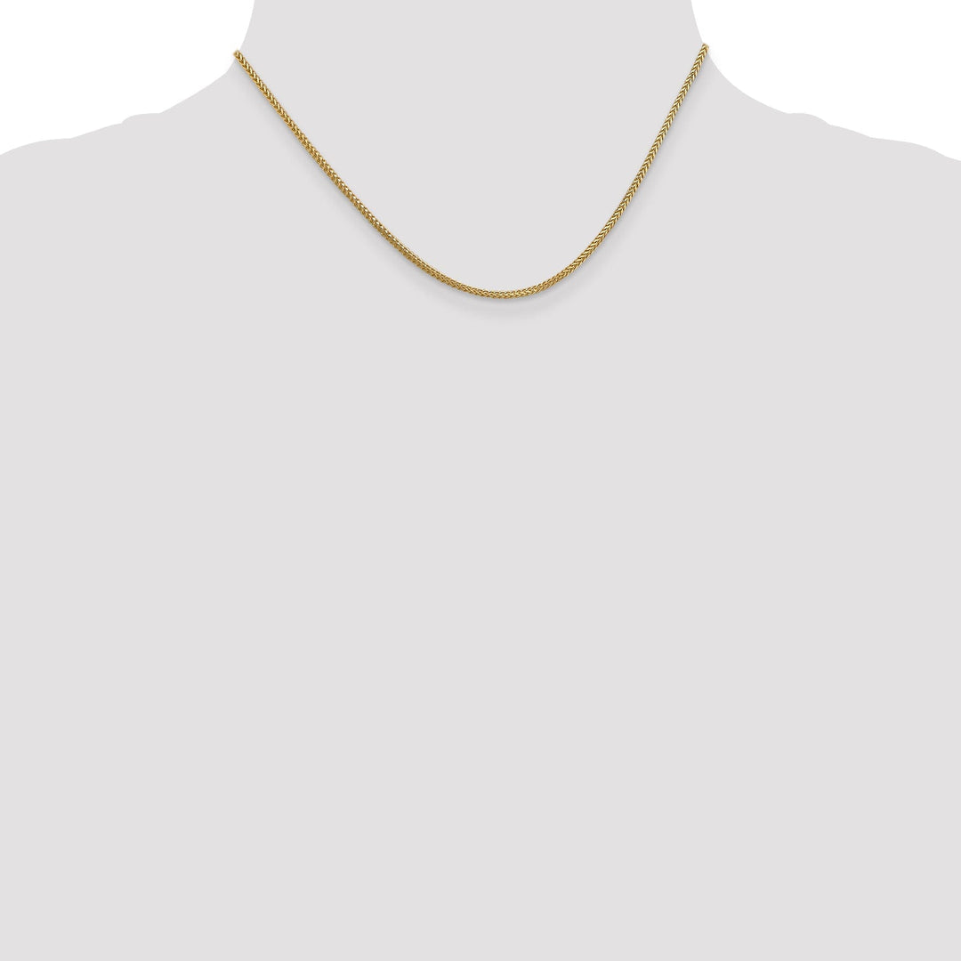 14k Yellow Gold 1.25 mm Franco Chain