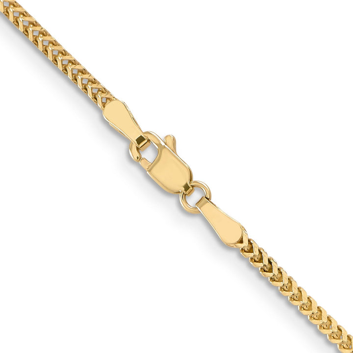 14k Yellow Gold 1.5 mm Franco Chain