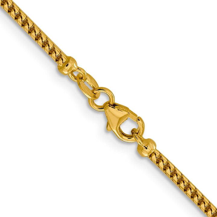 14k Yellow Gold 2 mm Franco Chain