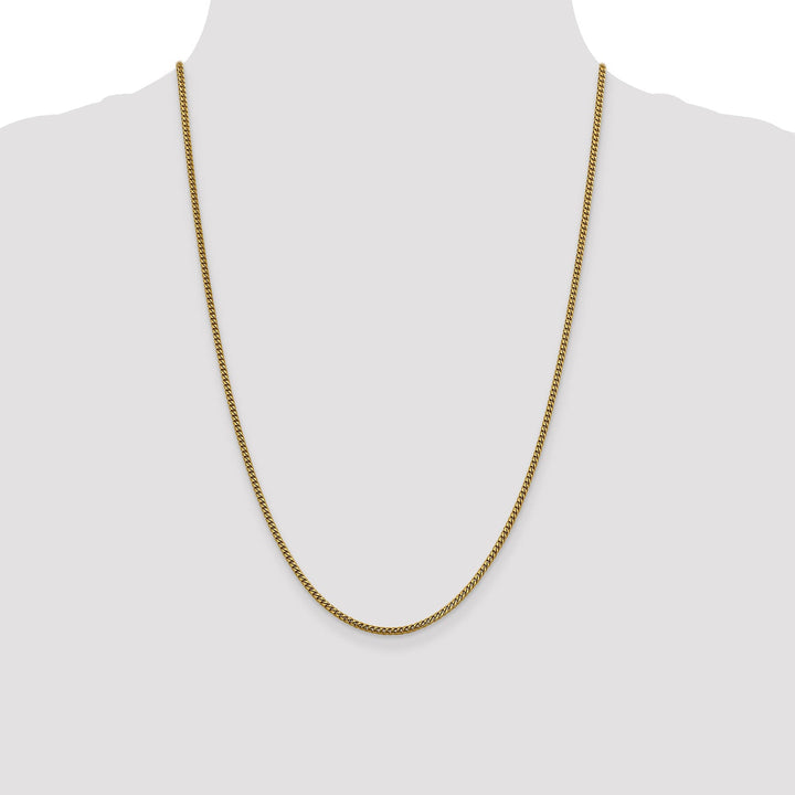 14k Yellow Gold 2 mm Franco Chain