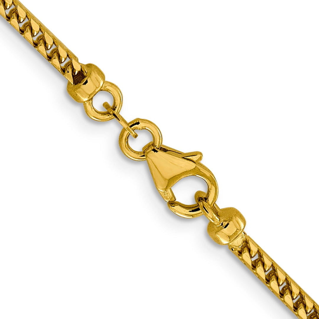 14k Yellow Gold 2.4 mm Franco Chain