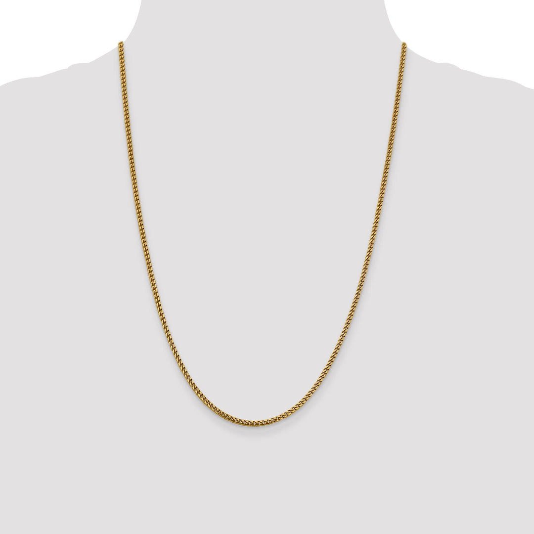 14k Yellow Gold 2.4 mm Franco Chain