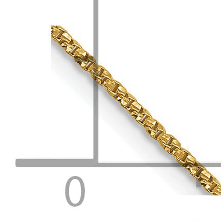 14k Yellow Gold .9 mm D.C Twisted Box Chain