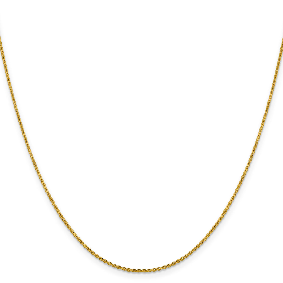 14k Yellow Gold 1.25 m DC Oval Cable Link Chain